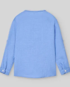 Camisa azul "DORNA" | PAZ Rodriguez Discount