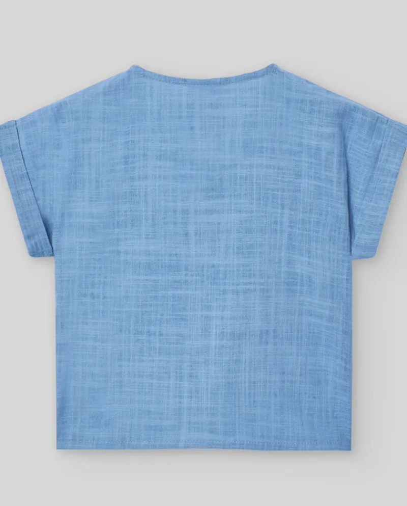 Camisa azul "POMBA" | PAZ Rodriguez Discount