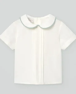 Camisa con lorzas "CEREMONIA" | PAZ Rodriguez Discount