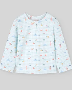 Camiseta estampado mar "BAÑO" | PAZ Rodriguez Outlet
